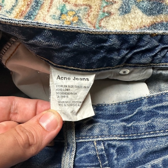 Acne Jeans Mid Wash Blue Jeans Size 32 - Picture 5 of 8